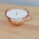 Vintage candle dried flowers