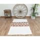 1970s Vintage Turkish Handmade Wool Cotton Beige Kilim Rug 108x151