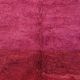 Minimalist burgundy cherry red shaggy berber rug