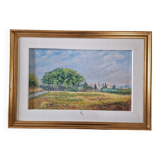 Christian Xapella (1927-2021) - Huile sur isorel - La madeleine à Grand Champ - Signée