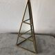 Vintage glass and brass showcase