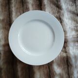 16 white porcelain dessert plates