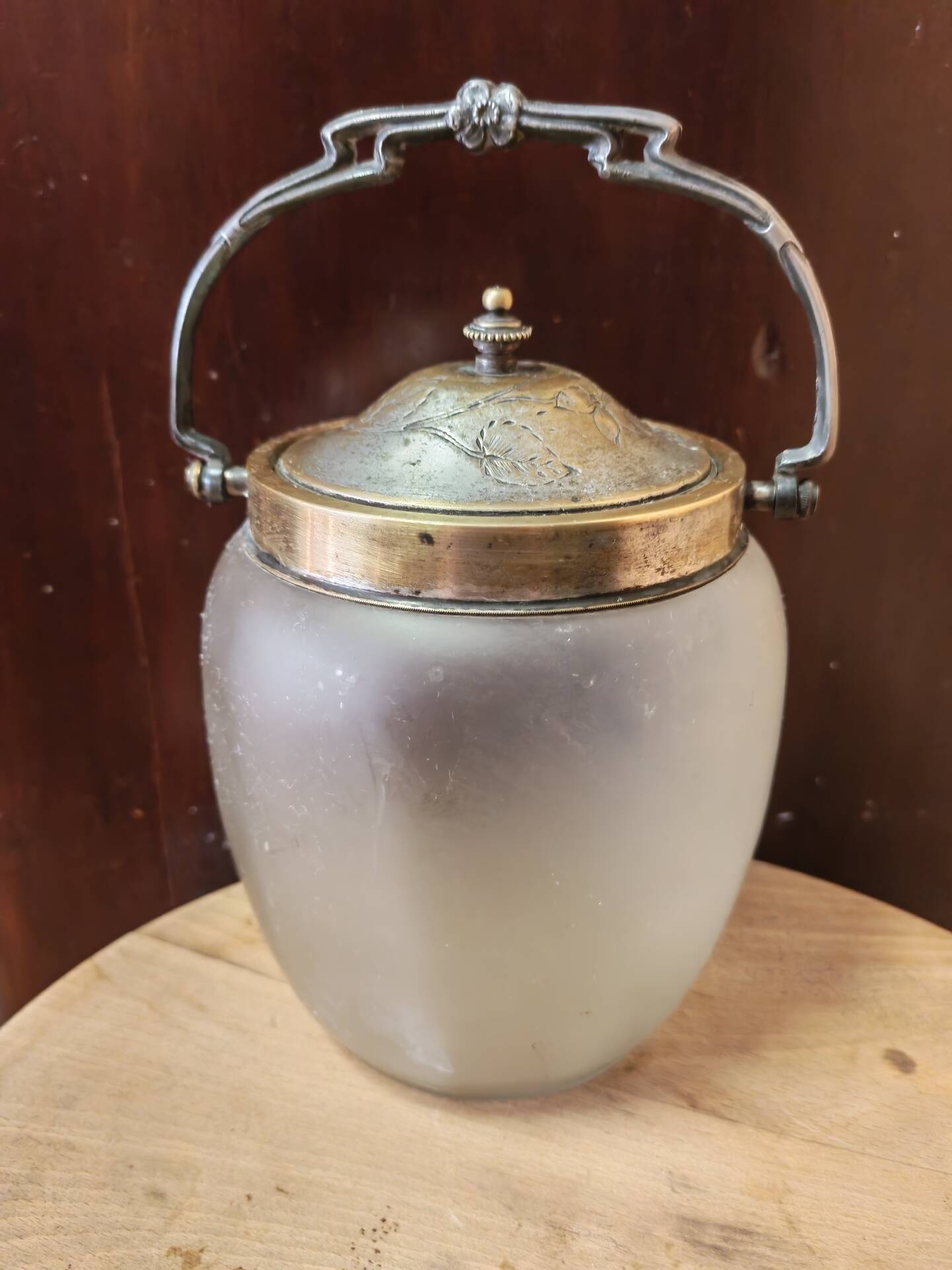 Antique Art Deco biscuit barrel