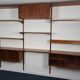 Modular bookcase vintage teak Danish, Designed by Kai Kraistensen for FM Mobler