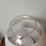 Lamp with globe ball wall lamp vintage art deco ceiling light white screen-printed pattern with support