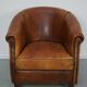 Vintage Dutch Club Chair in Cognac Leather