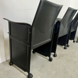 Lot 4 old armchairs "Korium" by Tito Agnoli for Matteo Grassi 1980