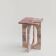 Pink marble side table "BOND"