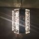 Portuguese Brutalist black cast iron hanging lamp