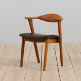 Fauteuil danois en teck massif Erik Kirkegaard années 1950