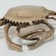 Vintage solid brass crab