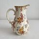 Polychrome ironstone milk jug "Louis XV" U&C Sarreguemines