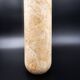 Cylindrical marble vase with fossil motif