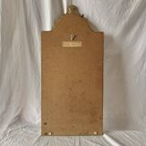Ancien miroir Deknudt en résine dorée - 70 x 34 cm