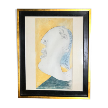 Picasso, reproduction "woman's head" preparatory drawing Guernica