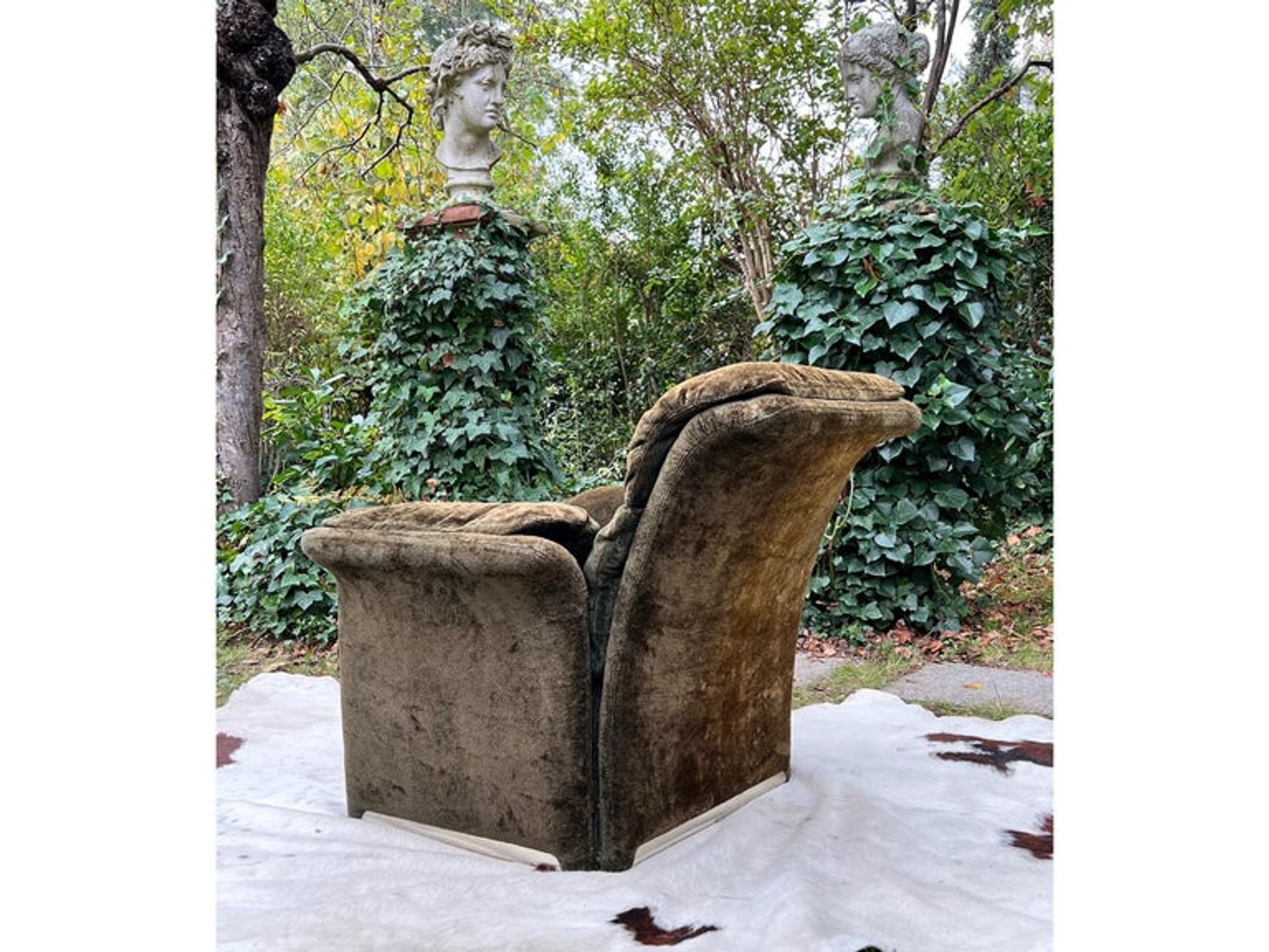 Fauteuil lounge postmoderne italien de Saporiti, 1970