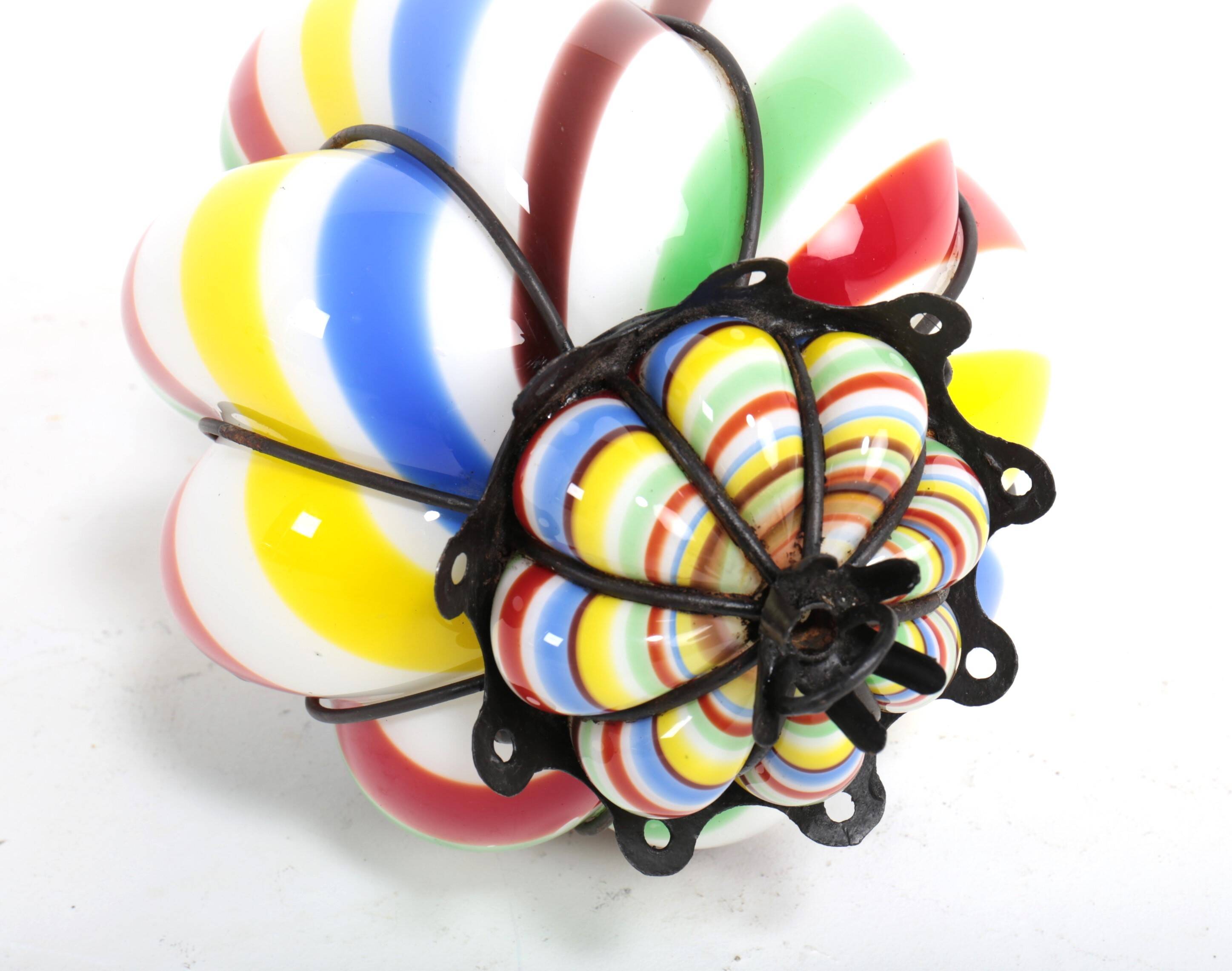 "Barley Sugar" lantern in Murano glass, circa 1950