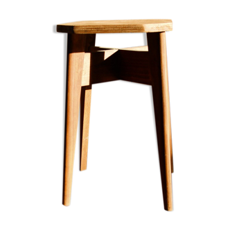 Scandinavian tabouret, compass feet