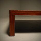 Large Bamboo Coffee Table in the Style of Axel Vervoordt 1980s