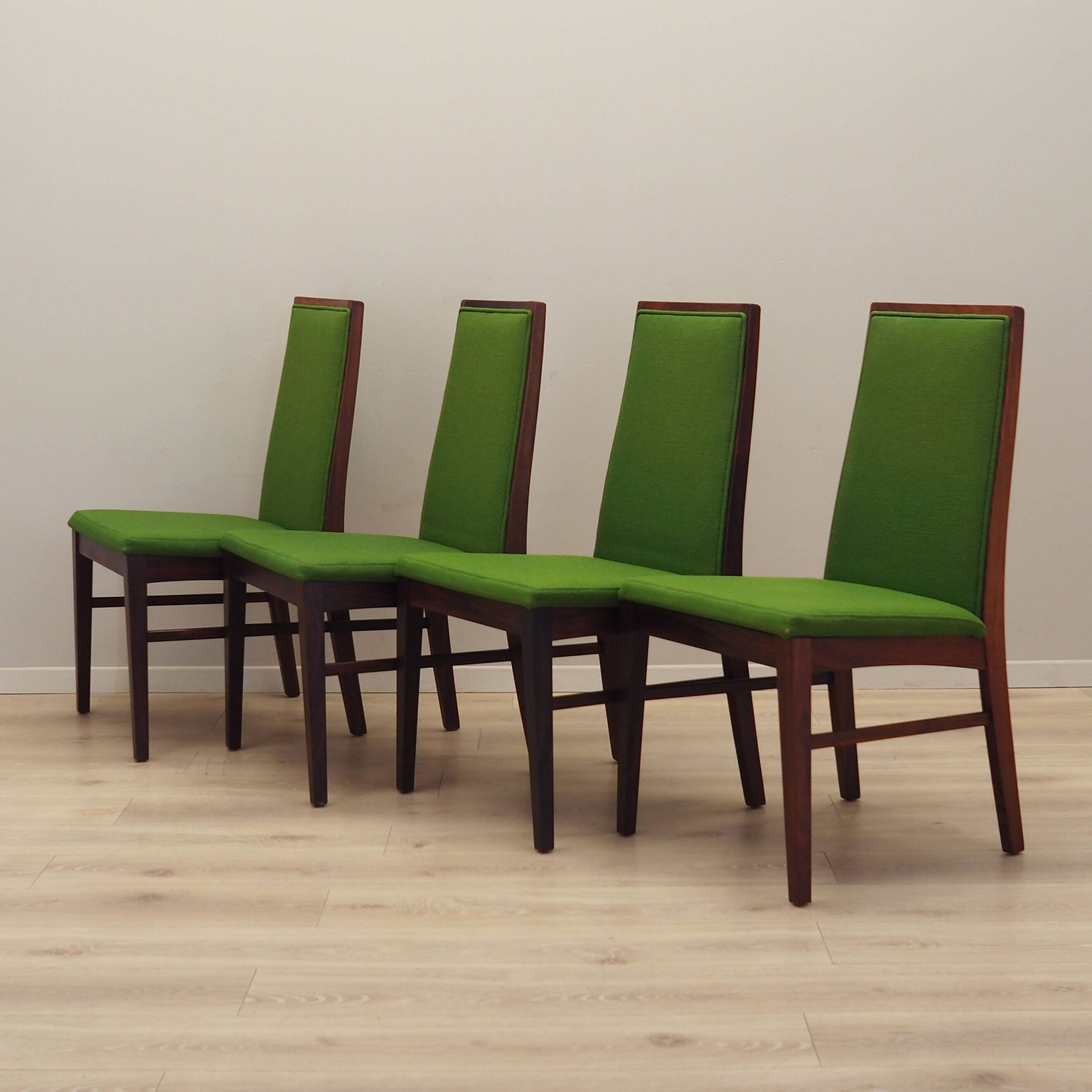 Set of four rosewood chairs, Danish design, 1970s, manufacturer: Dyrlund