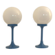 Two space age globe lamps from the 70s.