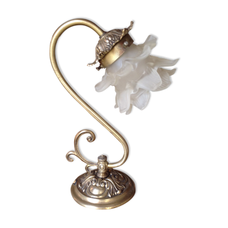 Brass lamp, circa 1900