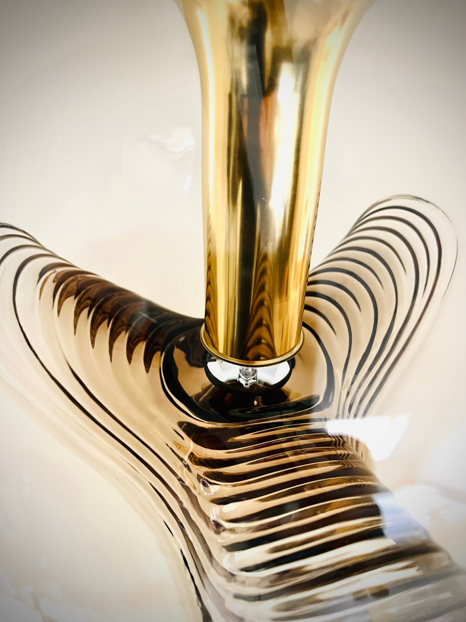 Glass pendant "Wave" / " Anemone" by Peill & Putzler