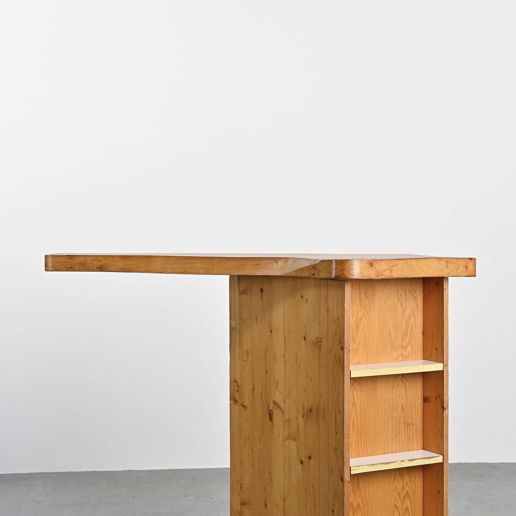 Bar by Charlotte Perriand, Aiguille Rouge Residence, Arc 2000, circa 1979
