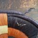 Vintage woven raffia basket