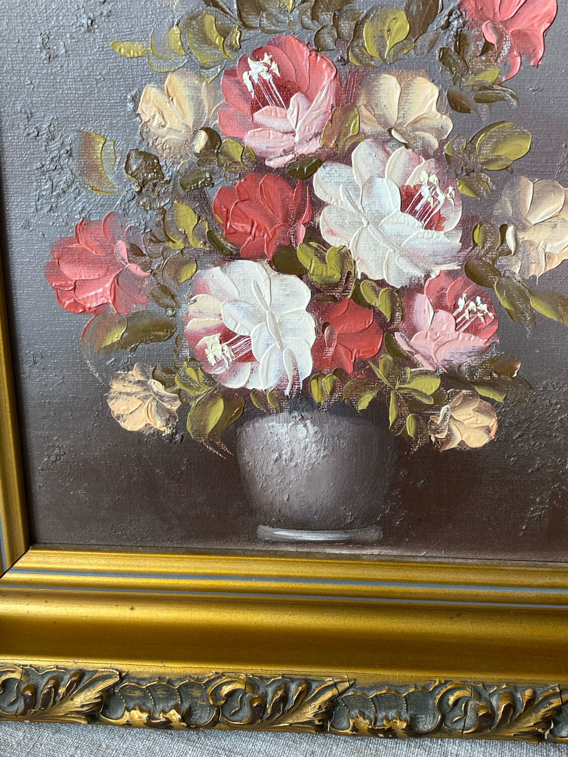 Oil on canvas, framed still life