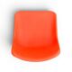 Set of 4 orange chairs designed by Robin Day for Hille.