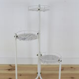 Door plant in white metal and marble