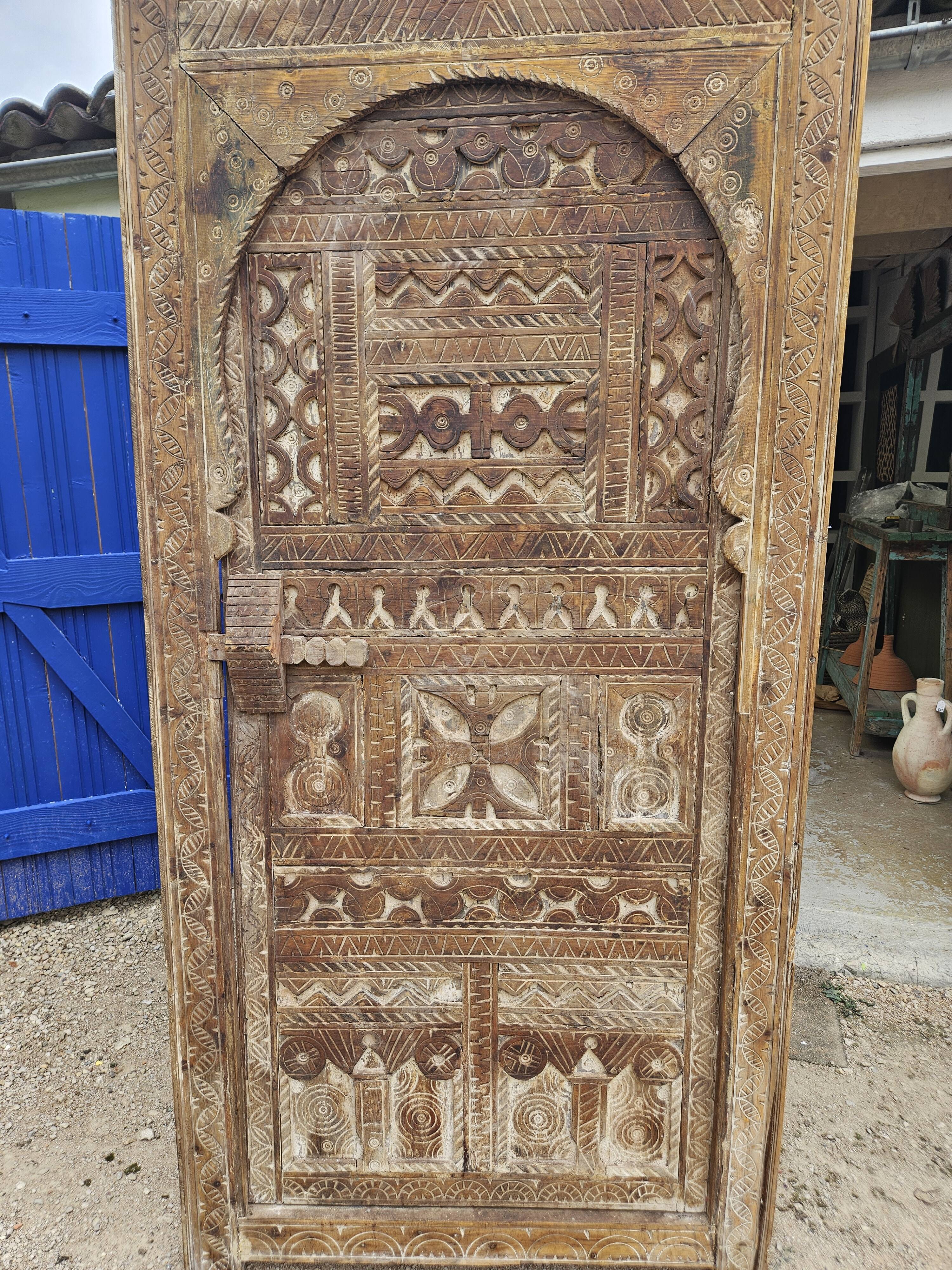 Door of a Moroccan riad
