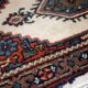 Tapis vintage fait main Hamadan en laine rouge (41cm x 59cm) – Années 1970