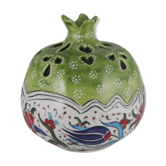 Vase décoratif en céramique turque et forme de grenade