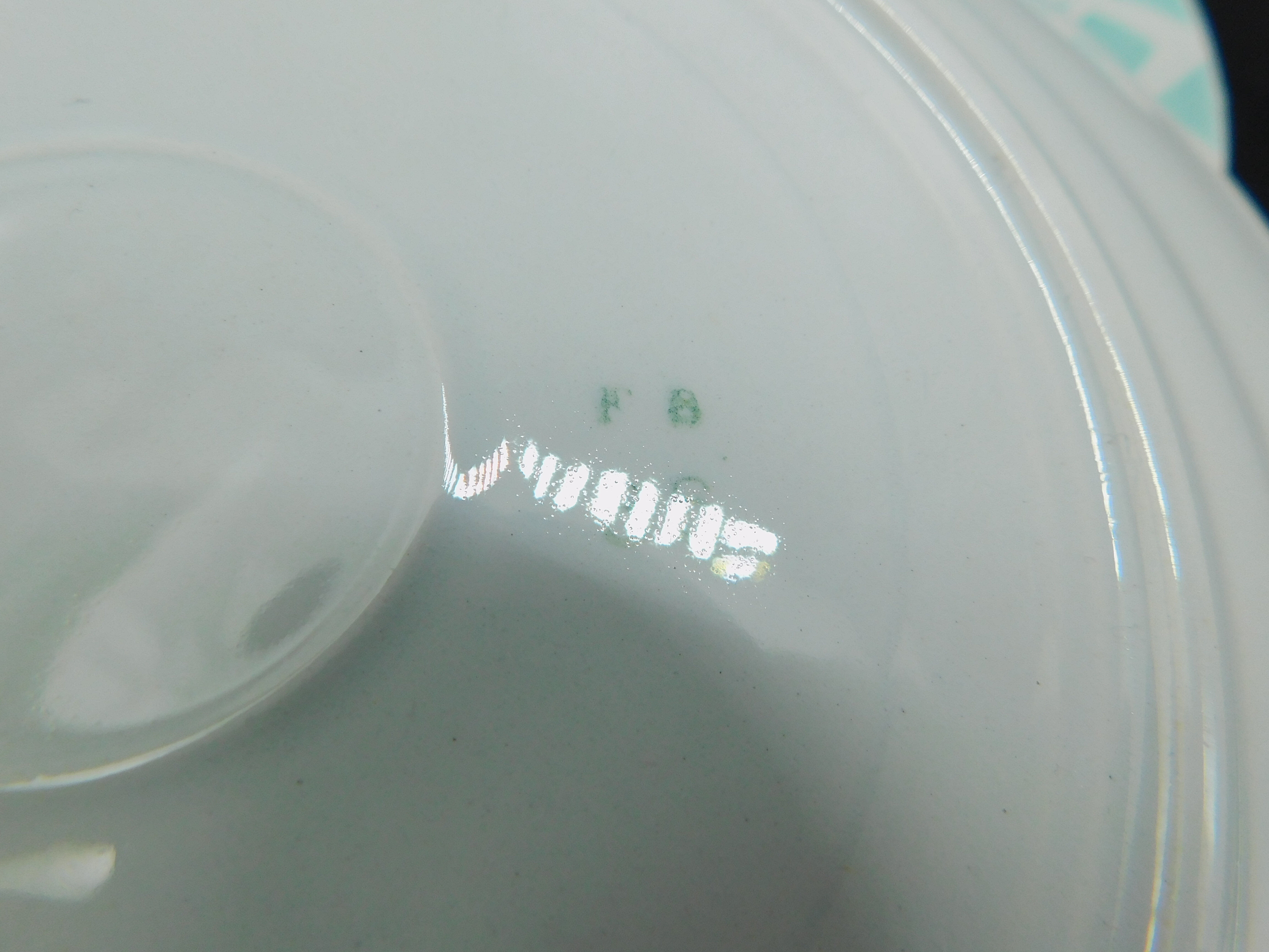 6 flat plates - Fenal Badonviller - Mint Green