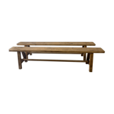 Paire de bancs de ferme