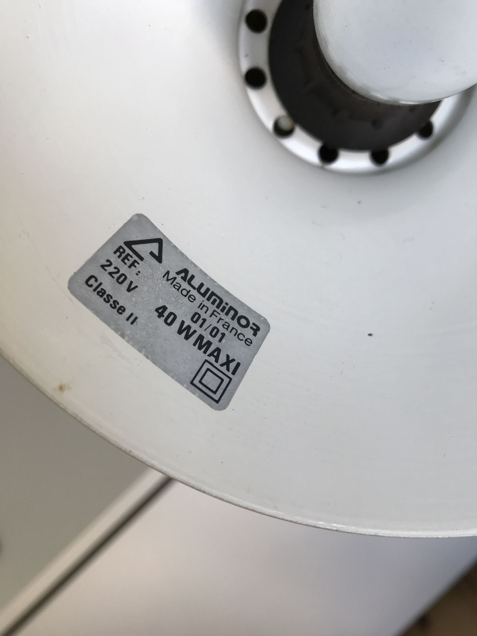 Lampe articulée Aluminor jaune