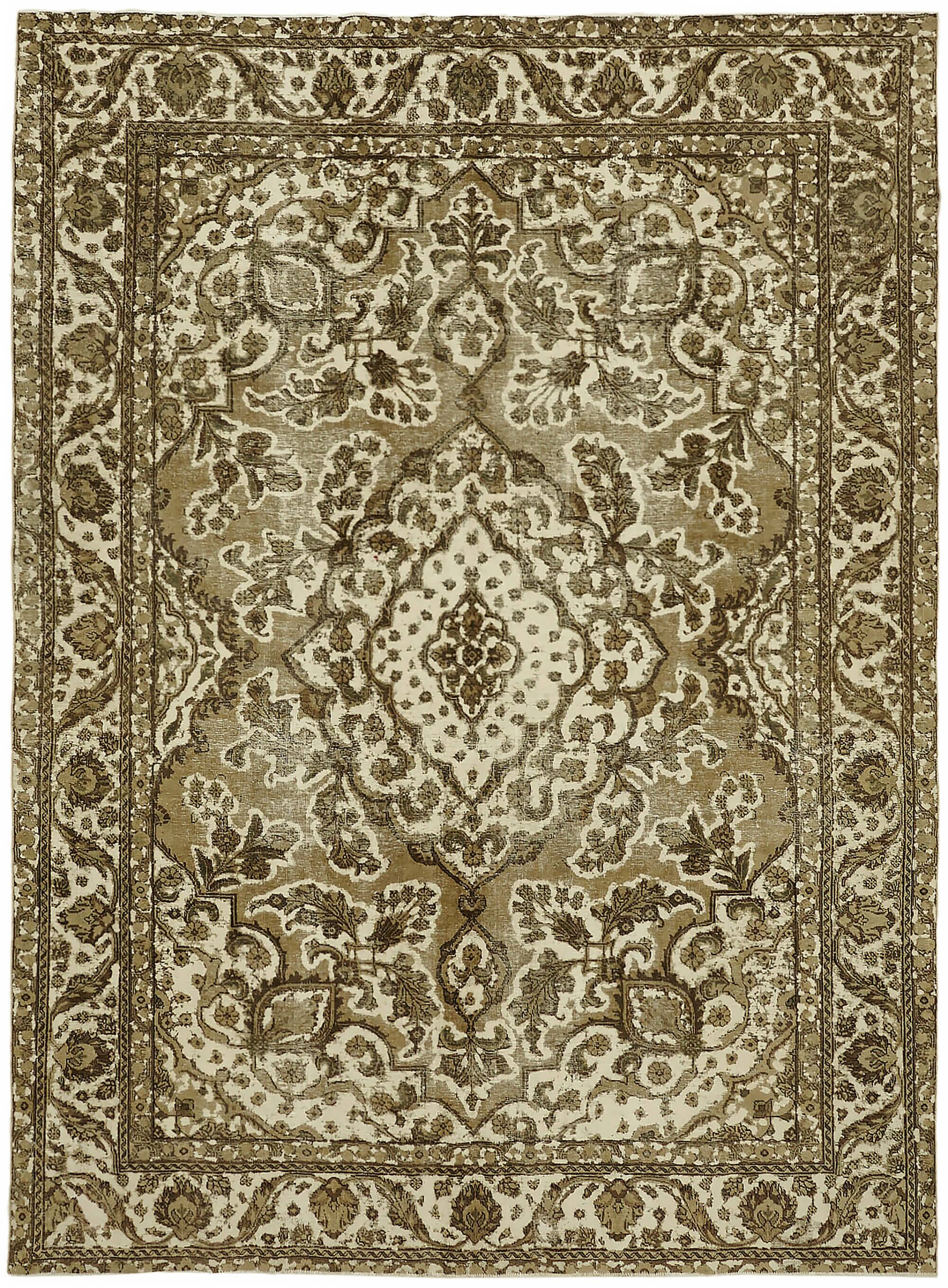 1970s 285 cm x 385 cm beige wool carpet