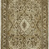 1970s 285 cm x 385 cm beige wool carpet