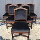 Antique Louis XVI style chairs. Set of 6. Solid rosewood. New upholstery.