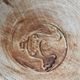 Service dish enamelled sandstone Pottery of the Vallauris Dove