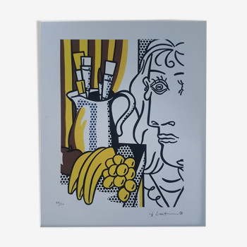 Lichtenstein's lithograph "Still Life with Picasso"