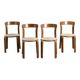 Set of 4 vintage chairs by Bruno Rey, Dietiker Switzerland