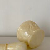Alabaster mortar and pestle