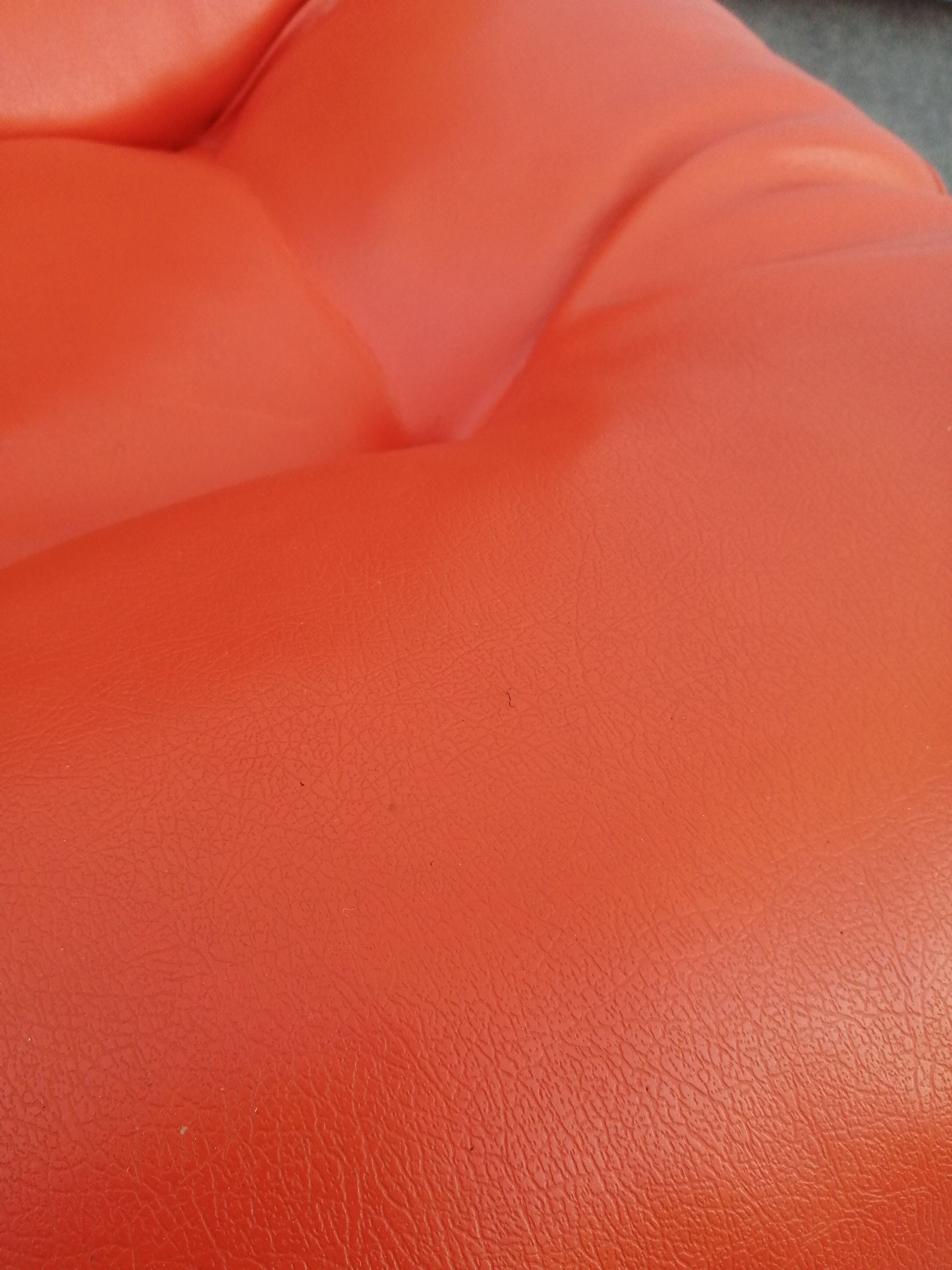 Orange pixi model armchair designed for Ikea by designer Gillis Lundgren 1970