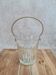 Vintage glass ice bucket with golden handle