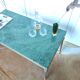 Gold and green marble coffee table