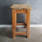 Antique wooden workshop stool