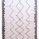 Beni Ouarain White Diamond Rug - 348 x 249 cm